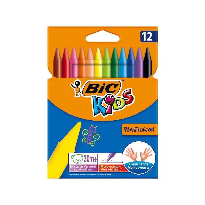 Plastidecor Ceras Kids Estuche De 12 C/Surtidos Moderno