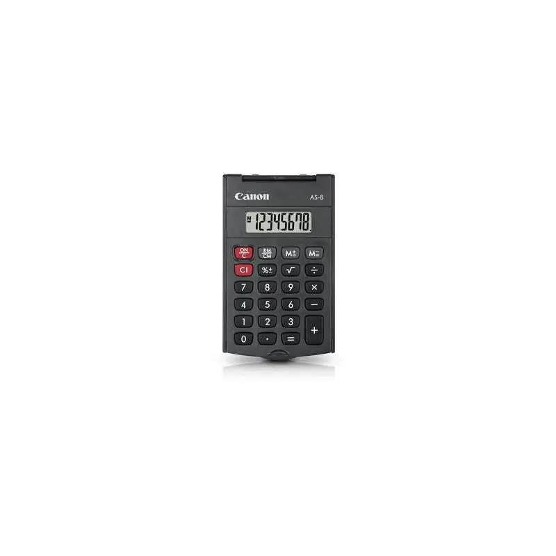 Favorito De Clientes Canon Calculadora De Bolsillo As-8 Negra