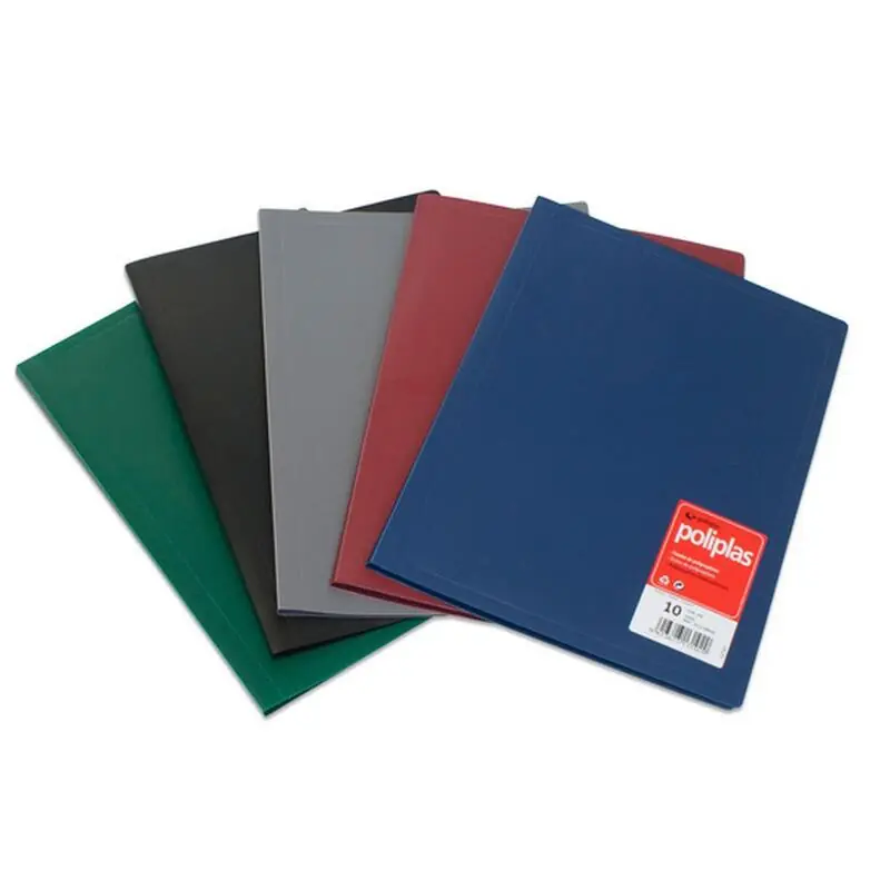 Solo Por Tiempo Limitado Grafoplás Carpeta Poliplás De Polipropileno Opaco Con 50 Fundas Soldadas a4 Negro