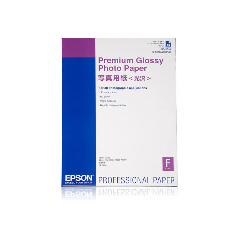 Imprescindible (Must-Have) Original Epson Papel Inkjet Fotografico Glossy Premium a2 250gr 25 Hojas S-Pro/4000/4400/4450/4800/4880/7400/7450/9450/7800/7880