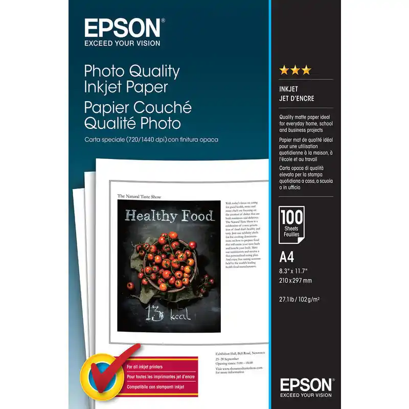 Papel Epson Hq a4 100 Hojas 102gr Rebajas