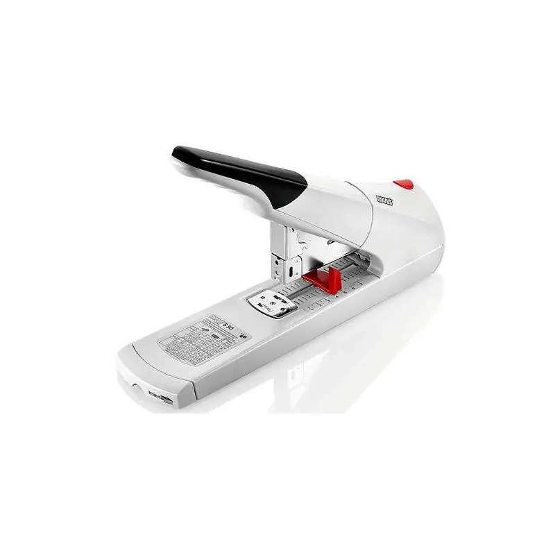 Novus Grapadora De Gruesos b50 Ergonómica Gran Capacidad De Grapado 140 Hojas Gris Claro Envío Exprés