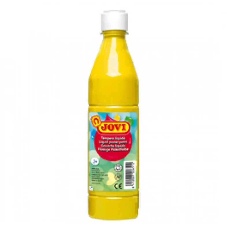Nueva Colección Jovi Témpera Líquida School Botella De 500ml Amarillo