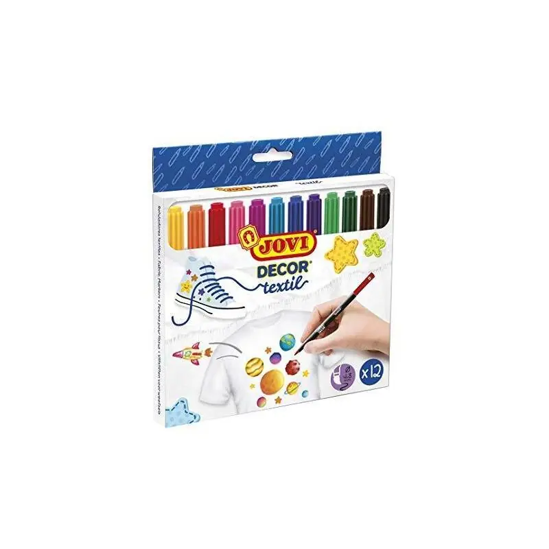 Compra Ahora Jovi Rotuladores Decor Textil 138mm Estuche De 12 C/Surtidos