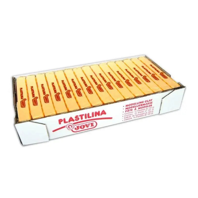 Jovi Caja 15 Pastillas Plastilina School 150gr Amarillo Original