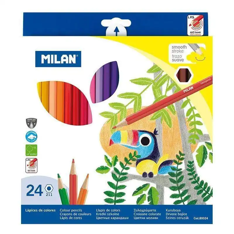 Pago Seguro Pack 24 Lapices De Colores Milan