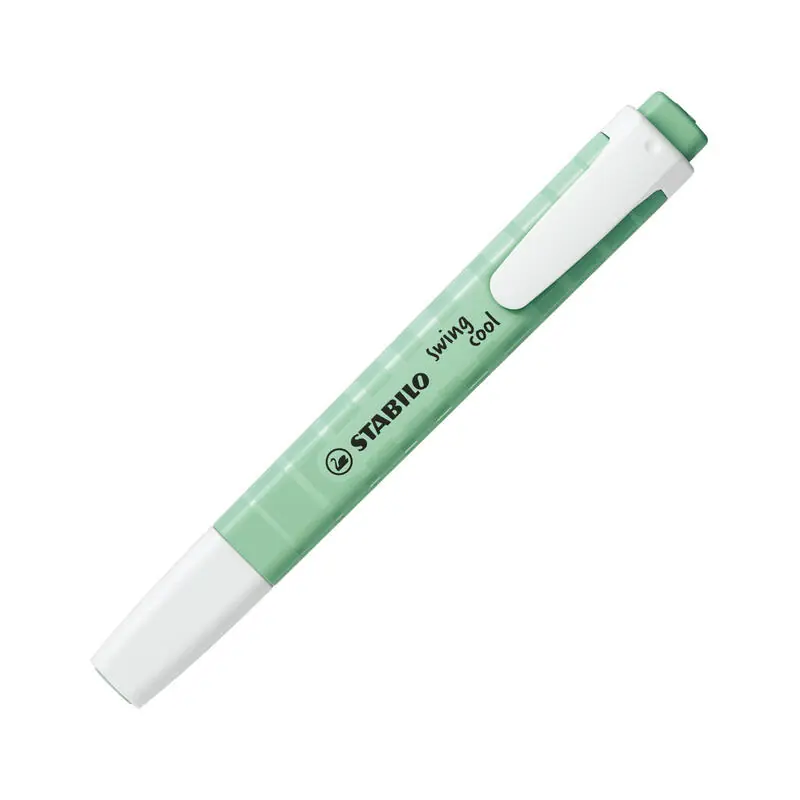 Imprescindible (Must-Have) Stabilo Swing Cool Marcador Fluorescente Menta Pastel -10u-