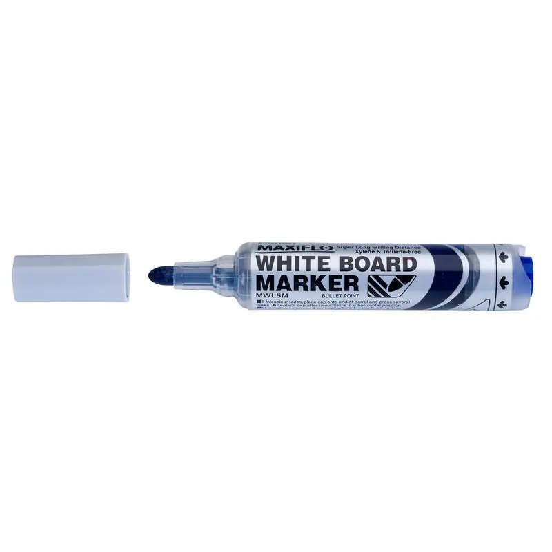 Envío Gratis Pack De 12 Unidades Pentel Maxiflo Rotulador Para Pizarra Blanca - Regulacion Del Flujo De Tinta - Punta Redonda - Ancho De Line