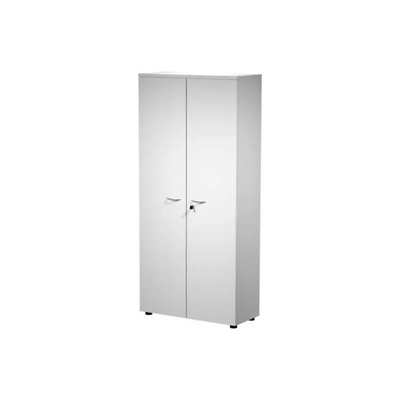 Nuevo Modelo Artexport Pareja De Puertas Para Estantería Alta Presto 18mm Con Cerradura Blanco