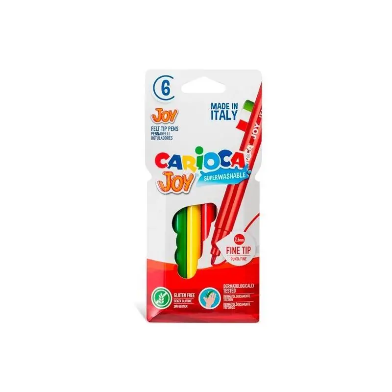 Carioca Rotulador Joy Punta Fina Estuche 6u C/Surtidos Bestseller