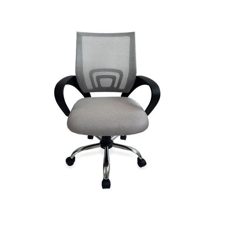 Oferta Silla De Oficina Equip De Malla Color Gris Claro Recubrimiento Pu De Alta Calidad Diseño Ergonomico