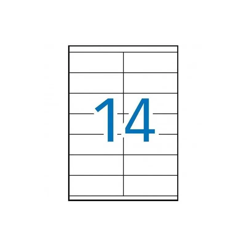 Multi-3 Etiquetas Adhesivas 105X42,4mm Inkjet/Láser C/Rectos 14 X 100h Blanco Más Vendido