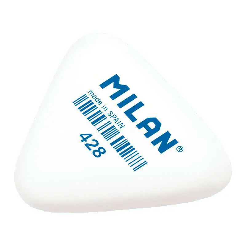 Pack De 28 Unidades Milan 428 Goma De Triangular Gruesa - Miga De Pan - Caucho Sintetico - Color Blanco Precio Reducido