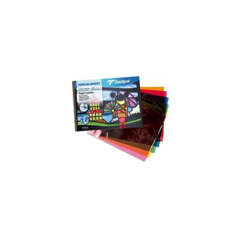Sadipal Bloc De Papel Celofán 32X24Cm Para Manualidades 10h C/Surtidos Premium