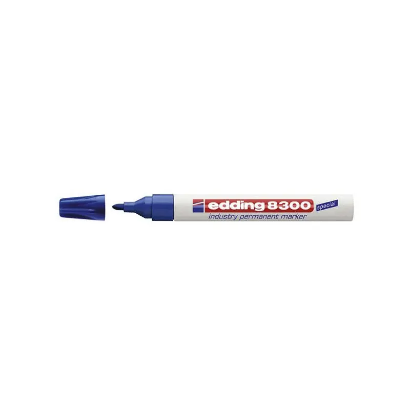 Artesanal Edding Marcador Permanente Industrial 8300 Azul