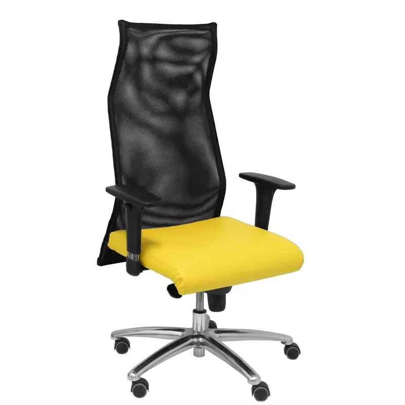 Sillon Sahuco Similpiel Amarillo Nueva Colección