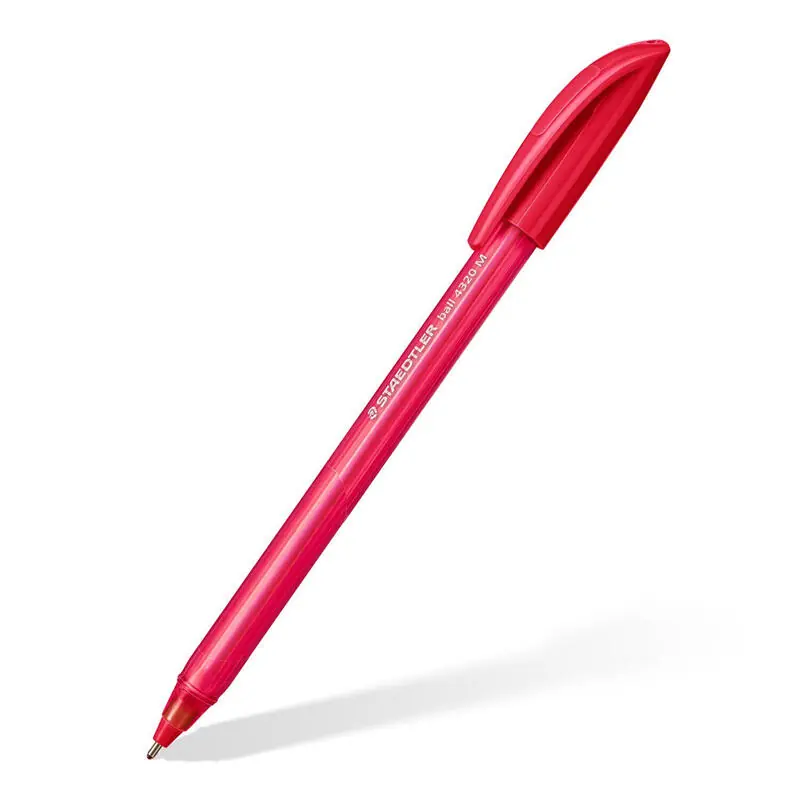 Staedtler Bolígrafo Ball 4320 M 1,0mm Triangular Rojo 10u Tendencia