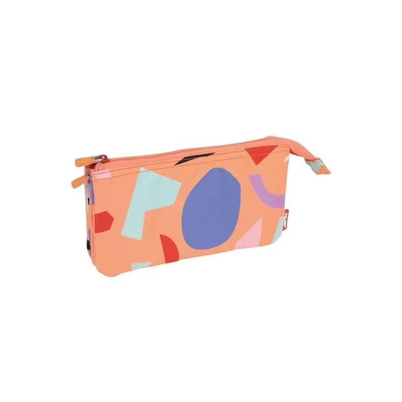 Milan Portatodo 5 Compartimentos Serie Especial Fun Animals Naranja Oferta Limitada