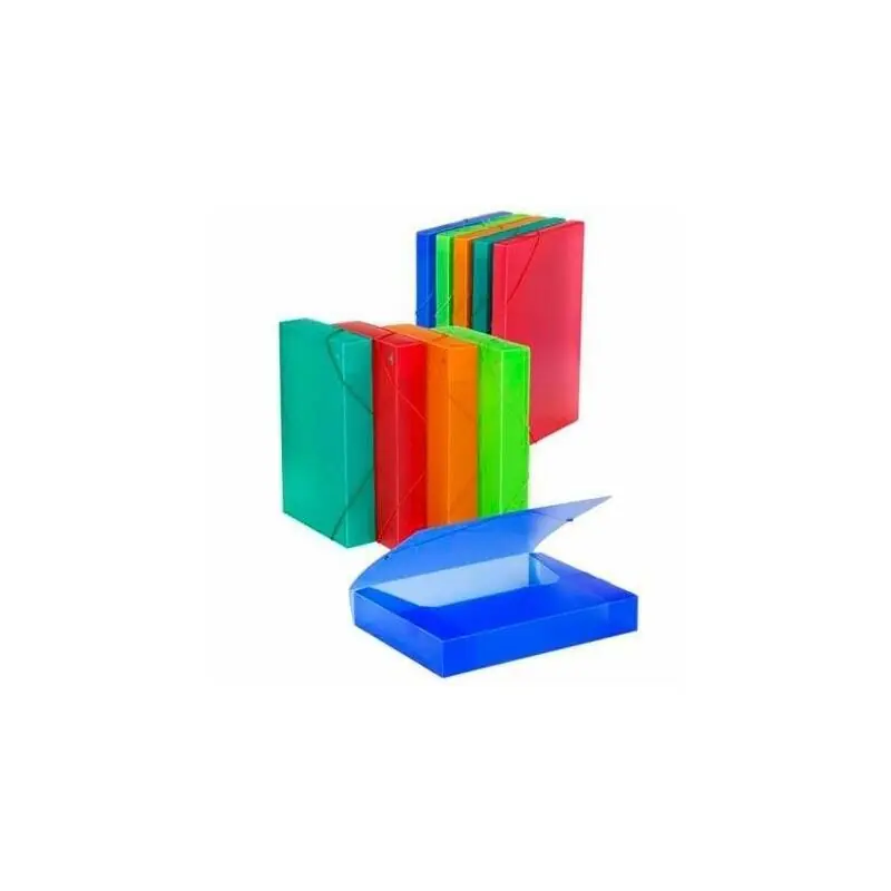 Carchivo Carpeta De Proyectos 5cm Montada Pp Translúcido Con Gomas Folio Naranja Certificado