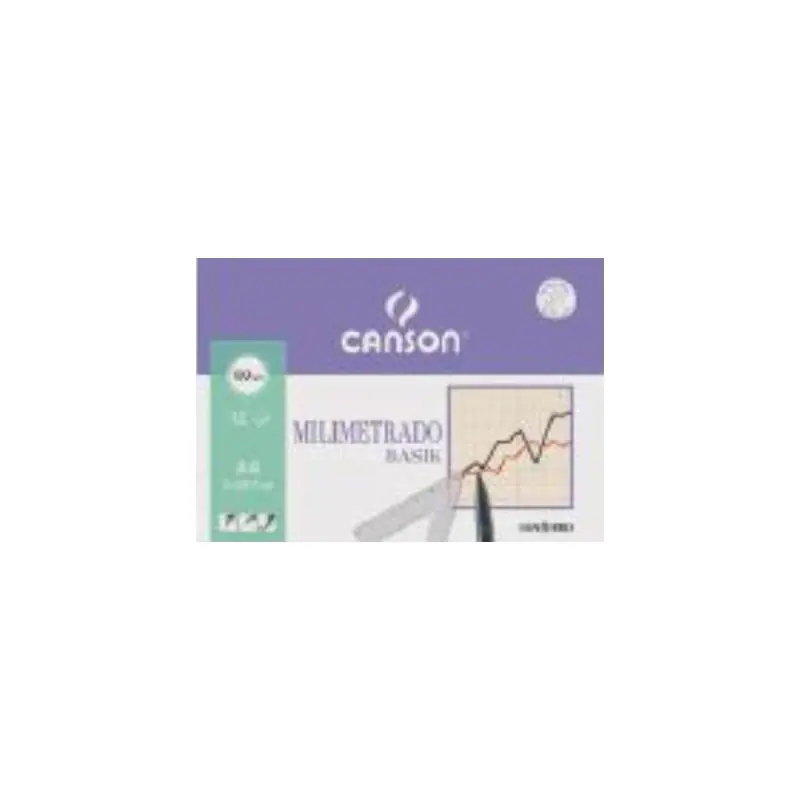 Canson Minipack De 12 Hojas a4 - Milimetrado Basik - 21X29.7cm - 100g - Color Sepia Ordenar Ahora Mismo