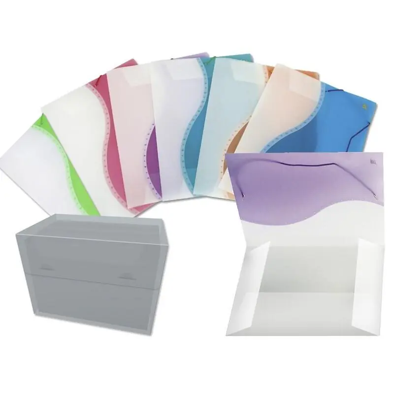 Bismark Carpeta De Solapa Polipropileno Bicolor - Tamaño a4+ - Cierre Con Gomas - Colores Surtidos Barato