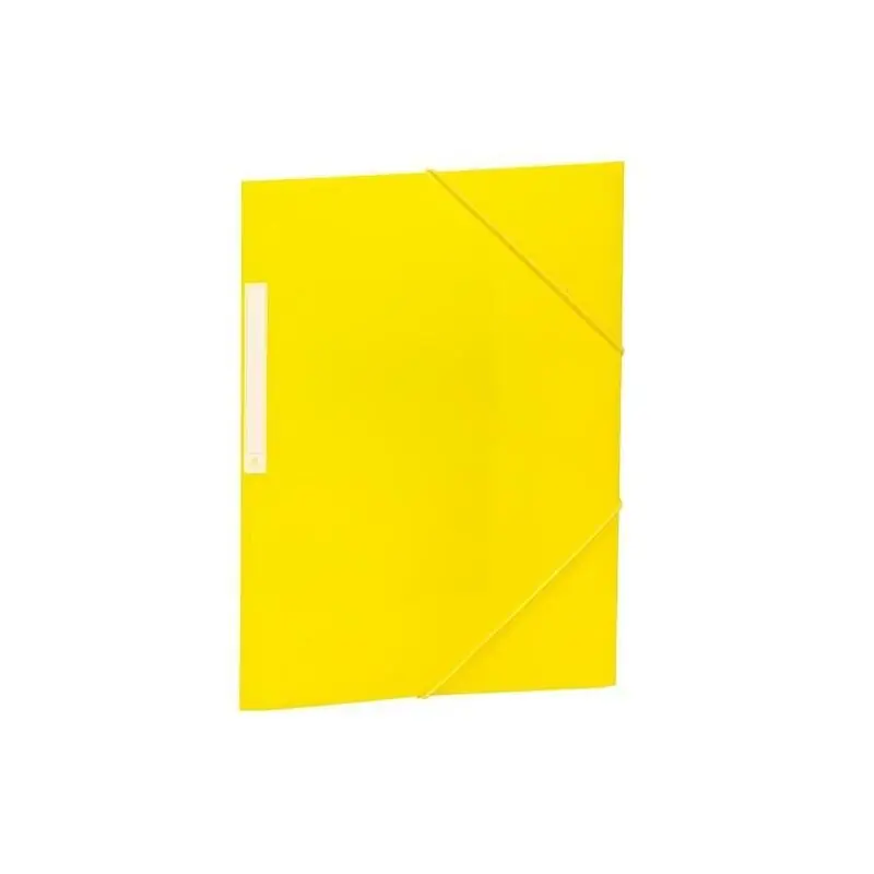 Carchivo Carpeta 3 Solapas Folio C/Gomas Pp Opaco Amarillo Hecho A Mano