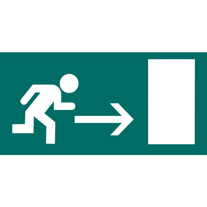 Apli Etiqueta Señalizacion Salida Emergencia Derecha 1 U. Mejor Precio