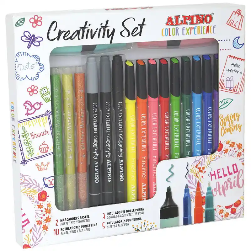 Alpino Set 20 Rotuladores Creativity Color Experience C/Surtidos Marca Reconocida