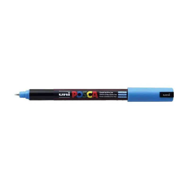 Posca Marcador Pc-1mr No Permanente Punta Extrafina 0.7mm Azul Claro Precio De Oferta