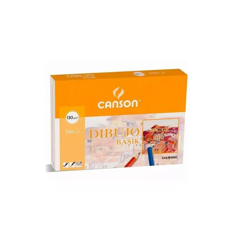 Canson Dibujo Basik 250 Hojas 130 Gr. Recuadro 32,5X46Cm Precio Rebajado