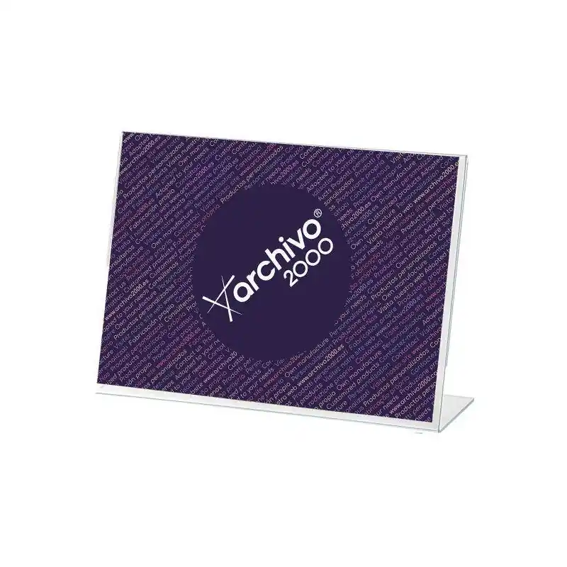 Archivo 2000 Expositor Sobremesa En Forma De L Din a4 Horizontal 65X300X215 Mm Directo De Fábrica
