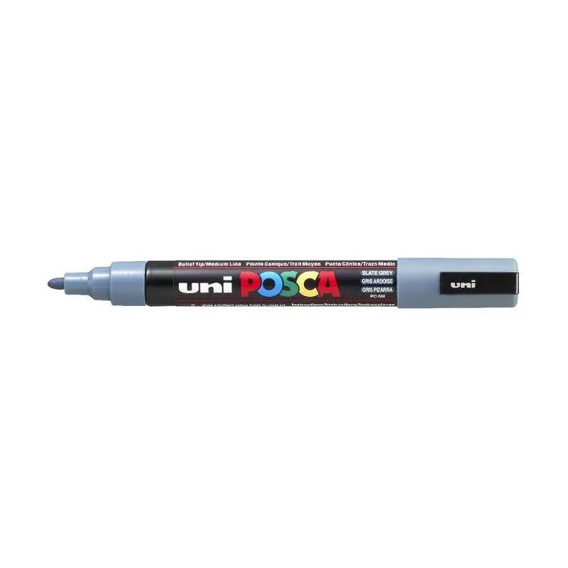 Disponible Ahora Posca Marcador Pc-5m No Permanente Punta Forma De Bala 1,8 - 2,5 Mm Gris Pizarra