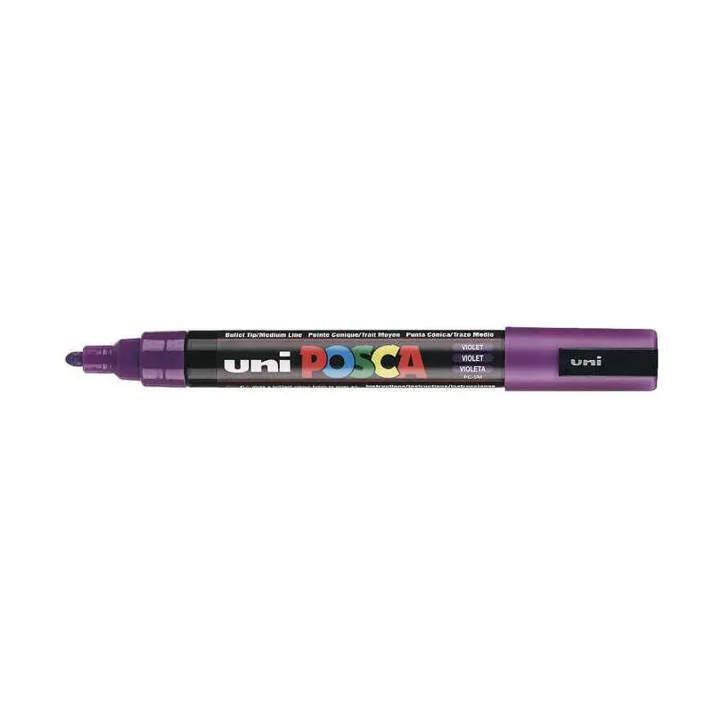 Directo De Fábrica Posca Marcador Pc-5m No Permanente Punta Forma De Bala 1,8 - 2,5 Mm Violeta