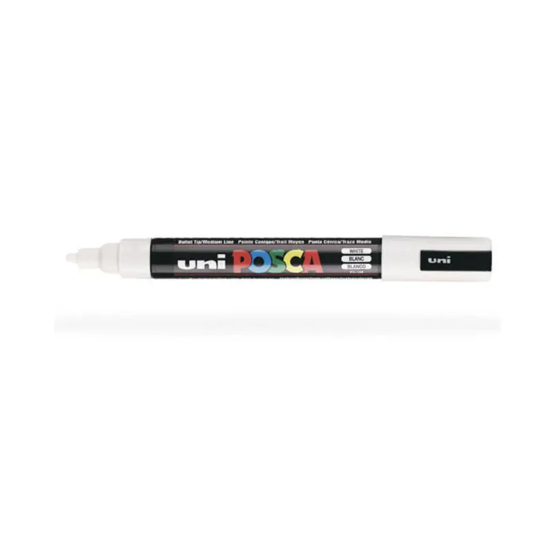 Posca Marcador Pc-5m No Permanente Punta Forma De Bala 1,8 - 2,5 Mm Blanco Compra Ahora