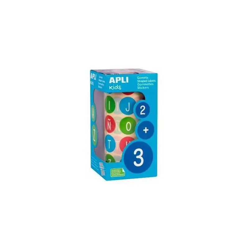 Apli Rollo Gomets Abecedario Mayúsculas Redondos 20mm Última Oportunidad