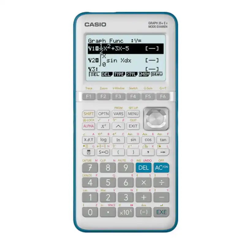Casio Calculadora Gráfica Gris 8 Lineas Y 21 Dígitos Graph 35 Entrega Rápida