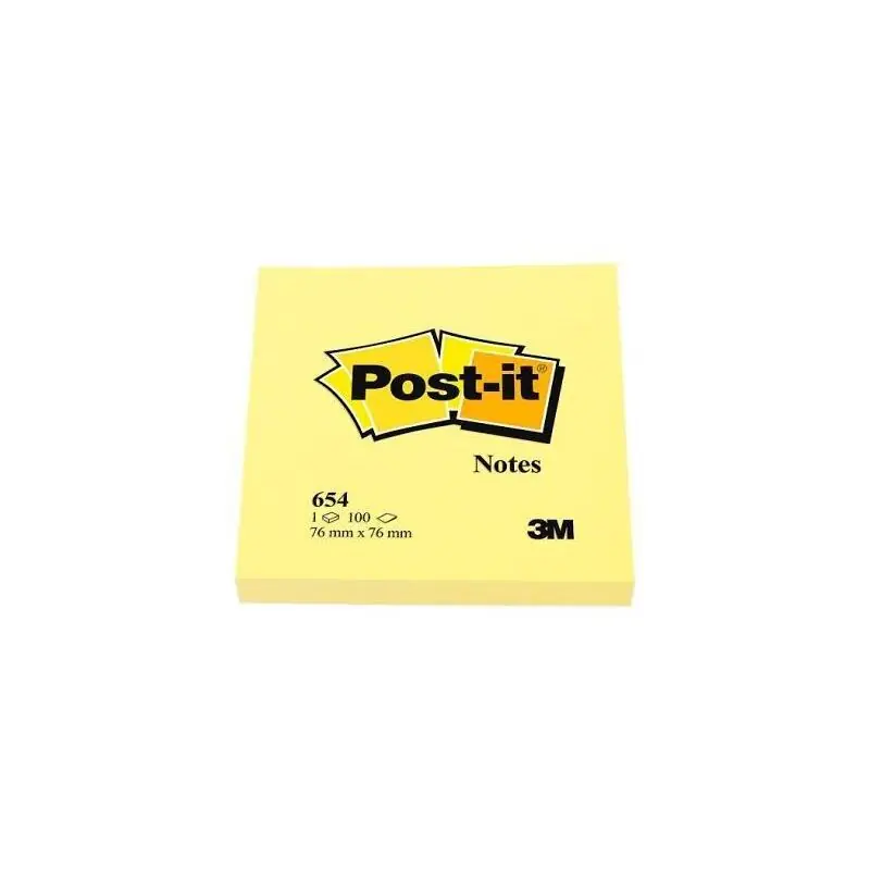 Pago Seguro Post-It Blocs Notas 654 Canary Yellow 76X76 Pack 12 + 12 -24u-