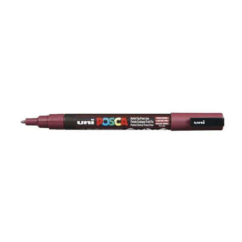 Precio De Oferta Posca Marcador Pc-3m No Permanente Punta Forma De Bala 0,9 - 1,3 Mm Rojo Vino