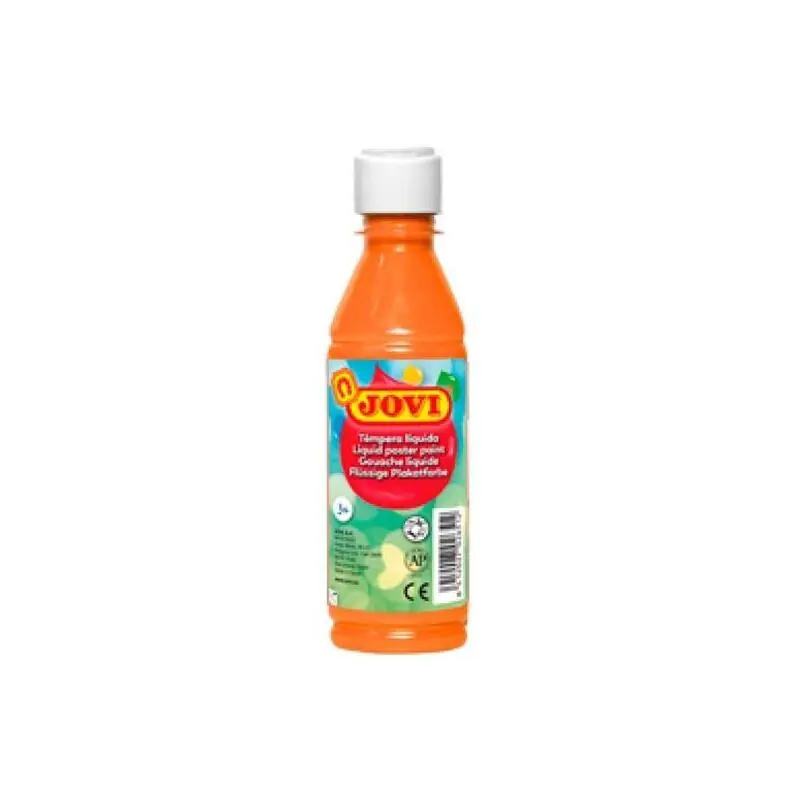 Jovi Témpera Líquida Botella De 250ml Naranja Promoción
