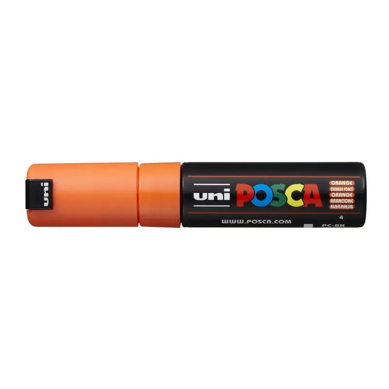 No Te Lo Pierdas Posca Marcador Pc-8k No Permanente Punta Biselada 8.0mm Naranja