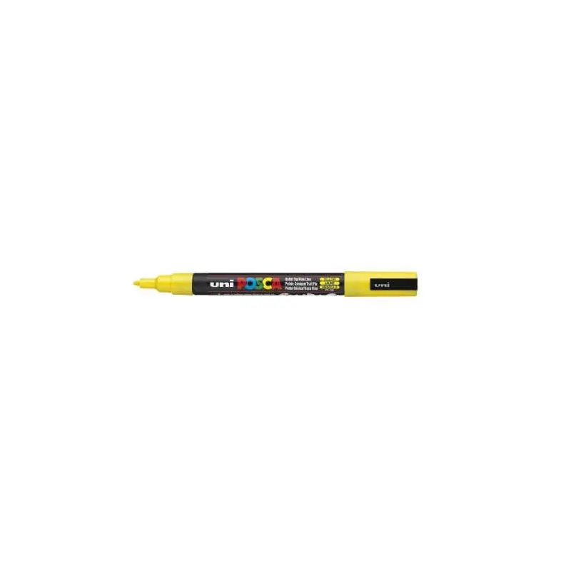 Posca Marcador Pc-3m Punta Cónica 0,9 - 1,3 Mm Amarillo Envío Gratis