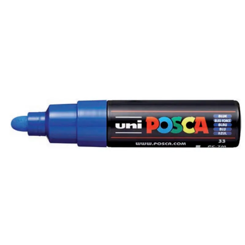 Compra Ahora Posca Marcador Pc-7m No Permanente Punta Forma De Bala 4,5-5,5mm Azul