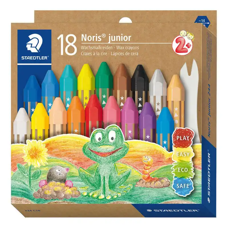 Staedtler Ceras Noris Junior Extra Grueso Colores Surtidos -Estuche 18u- Certificado