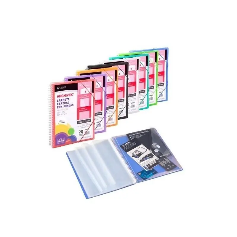 Carchivo Archivex-Star Canguro Personalizable a4 Con 50 Fundas Pp Espiral Incoloro Envío Gratis