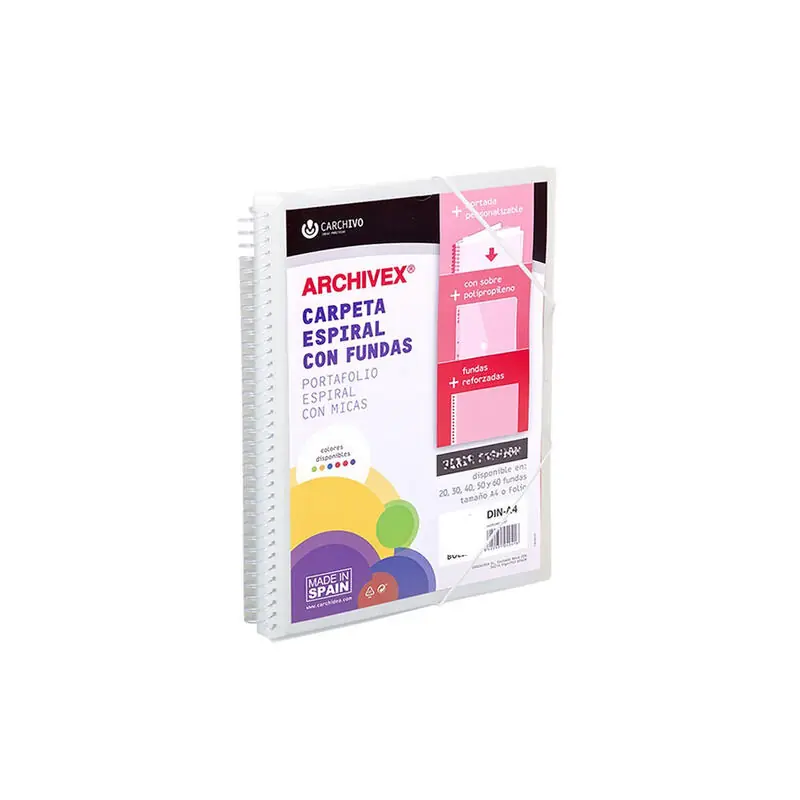 Bestseller Carchivo Archivex-Star Canguro Personalizable a4 Con 40 Fundas Pp Espiral Incoloro