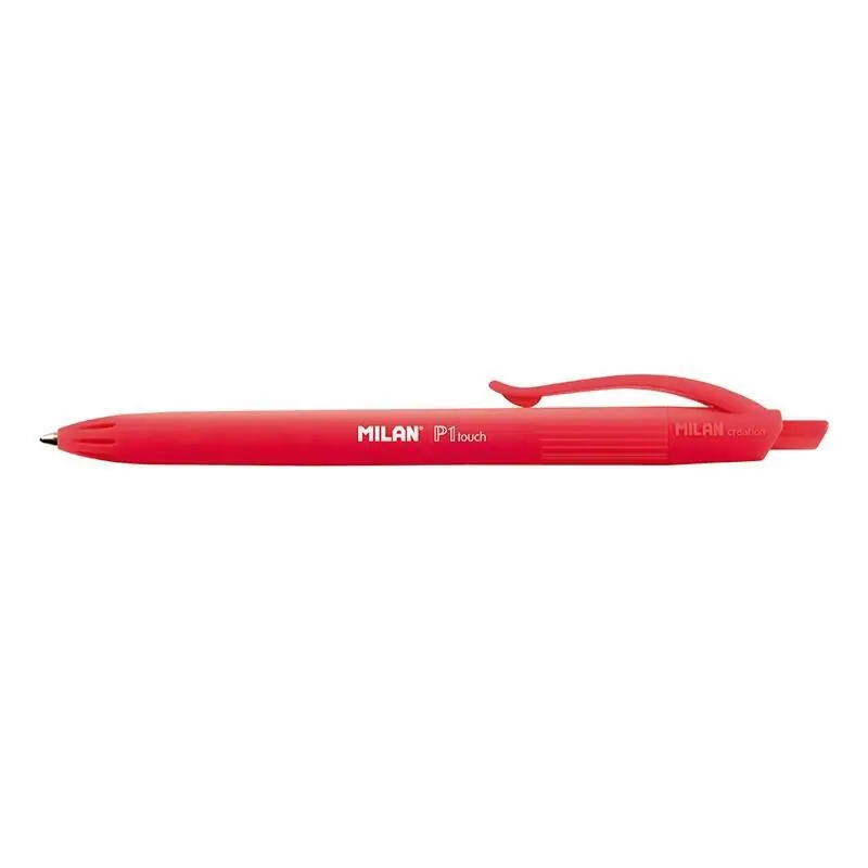 Bestseller Pack De 25 Unidades Milan p1 Touch Boligrafo De Bola Retractil Rojo