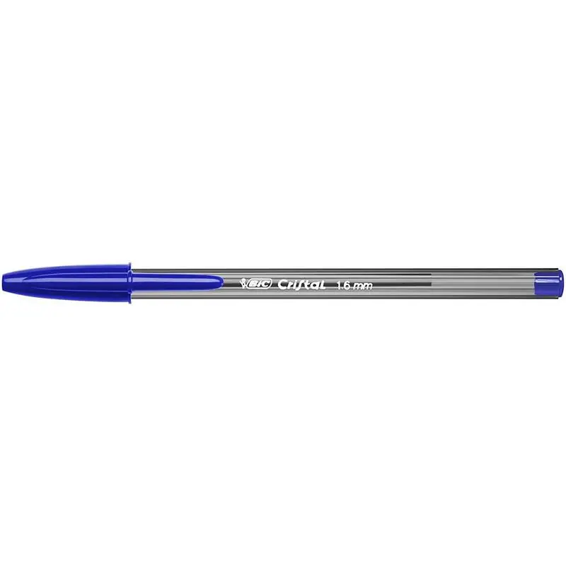 Pack De 50 Unidades Bic Cristal Large Boligrafo De Bola - Punta Gruesa De 1.6mm - Trazo De 0.60mm - Tinta Con Base De Aceite - T Premium
