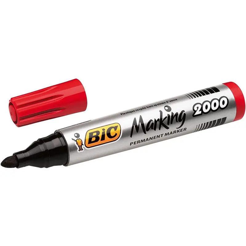 Ordenar Ahora Mismo Pack De 12 Unidades Bic Marking 2000 Ecolutions Rotulador Permanente - Punta De 4.95 Mm - Tinta Con Base De Alcohol - Ecologico