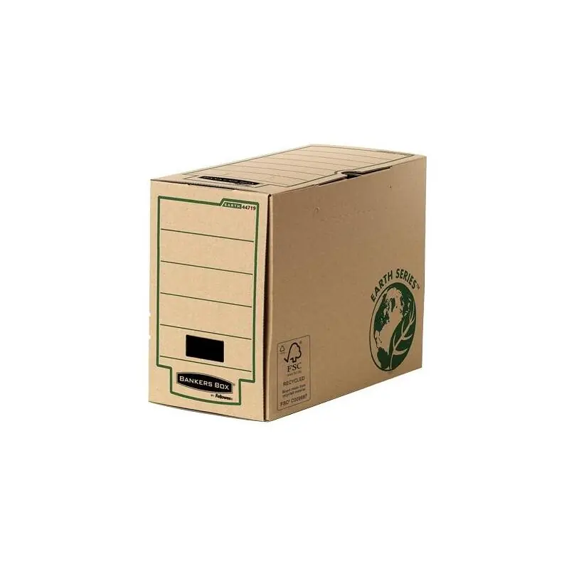 De Moda Pack De 20 Unidades Fellowes Bankers Box Earth Caja De Archivo Definitivo Folio 150mm - Montaje Manual - Carton Reciclado Certif