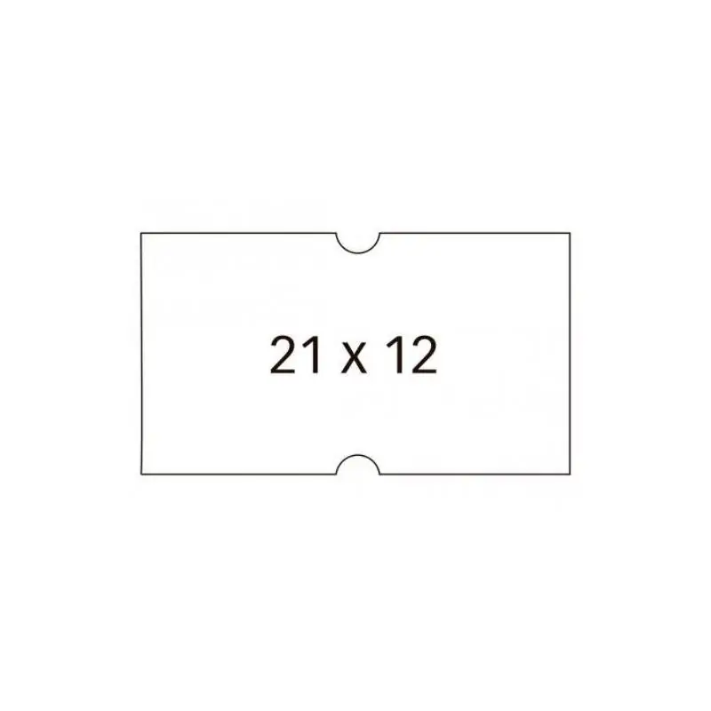 Disponible Ahora Apli Pack 6 Rollos De 1000 Etiquetas Removibles 21X12Mm Para Etiquetadora De Precios Cantos Rectos Blanco